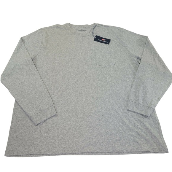 Vineyard Vines Other - Vineyard Vines Gray Heather Long Sleeve Pocket Tee Shirt Men's Size XXXL 3XL NWT